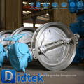 Didtek Triple Offset Stainless Steel Blow-out Proof Shaft Wafer Type Butterfly Valve